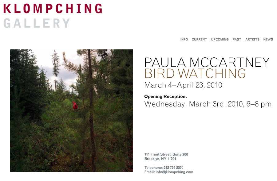 Paula McCartney, Bird Watching at KLOMPCHING