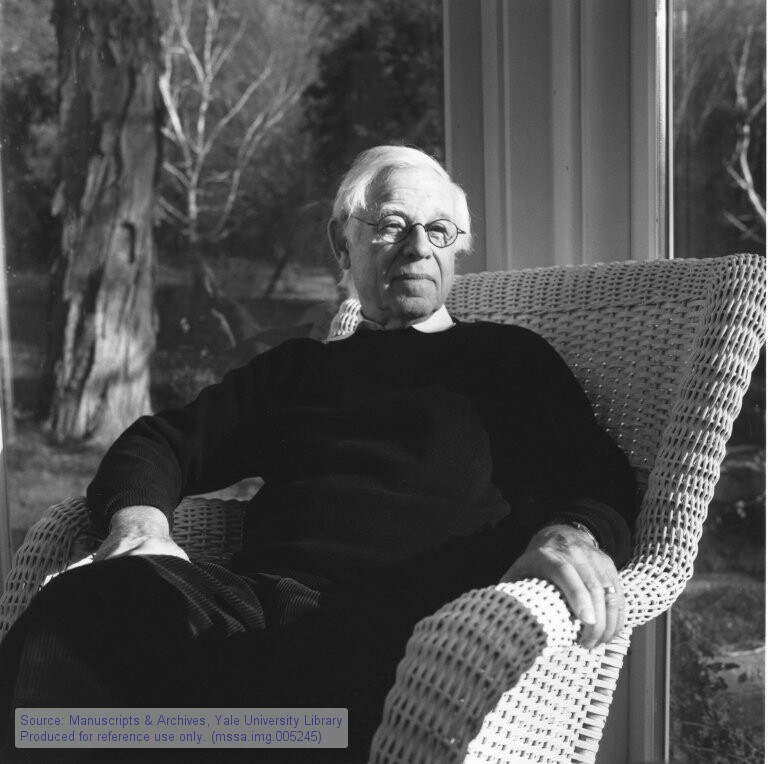 David E. Apter at his home in North Haven CT, 2002 © Larissa Leclair, Courtesy of Manuscripts & Archives, Yale University