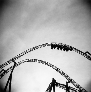 Coaster at Dusk, Hershey Park, PA 2008 © Isa Leshko