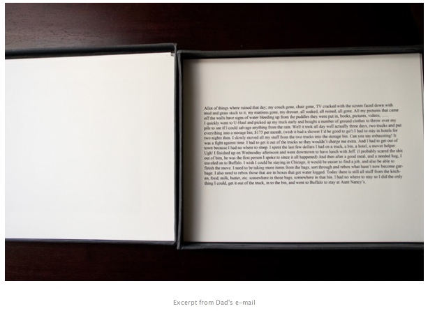 "Wake" Excerpt from Dad's email © Matt Austin